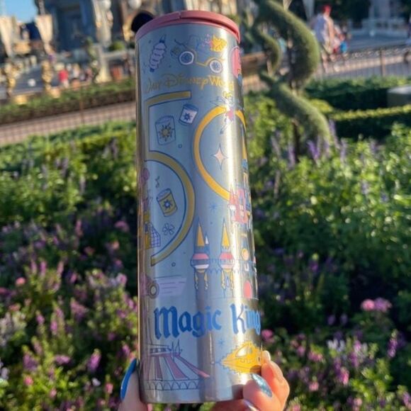 WDW 50th Anniversary Magic Kingdom Starbucks Tumbler - Picture 2 of 8